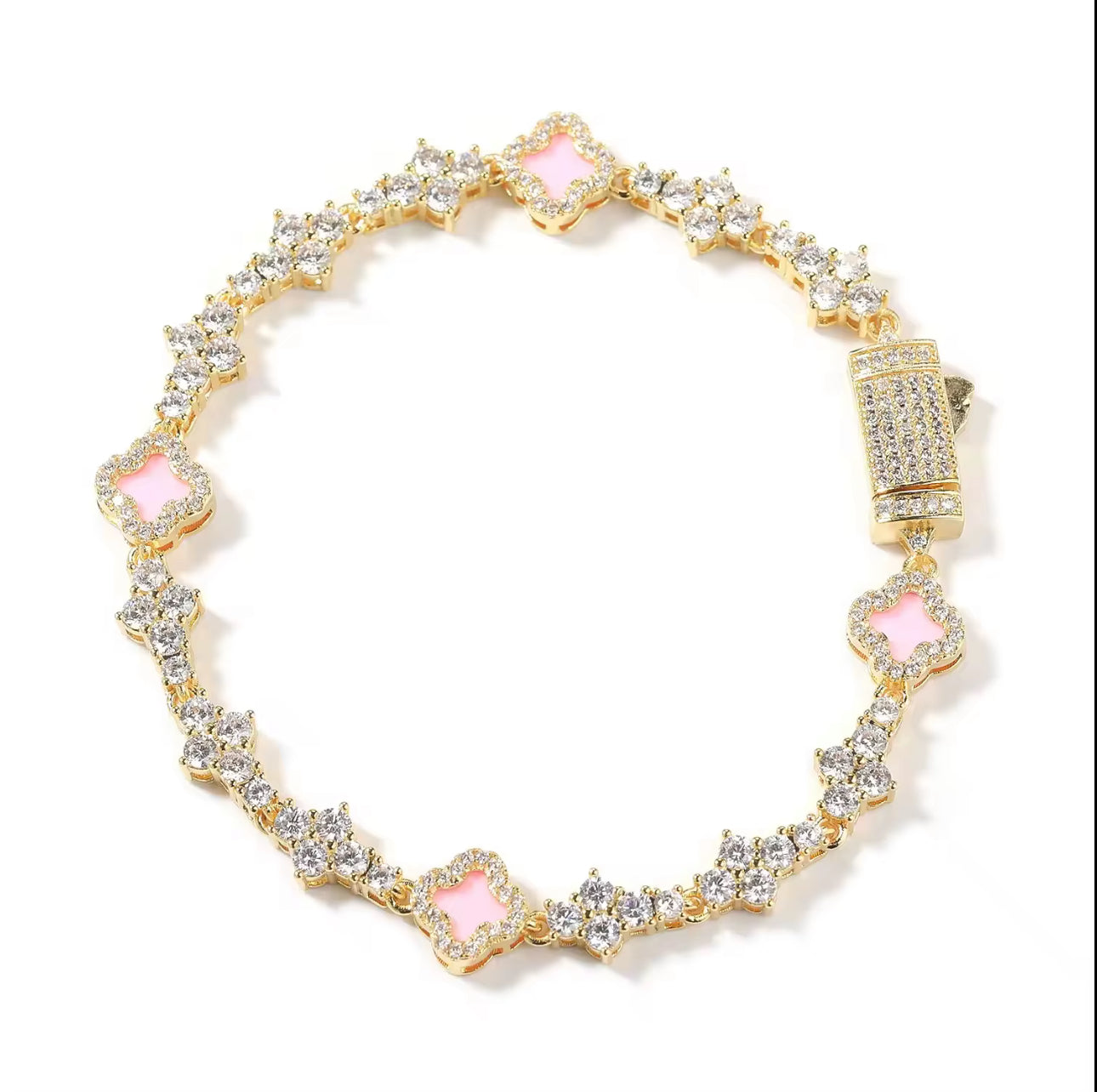 GOLD & PINK CLOVER