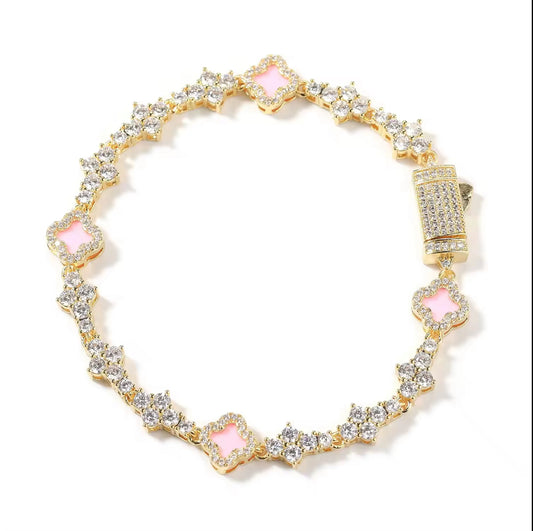 GOLD & PINK CLOVER