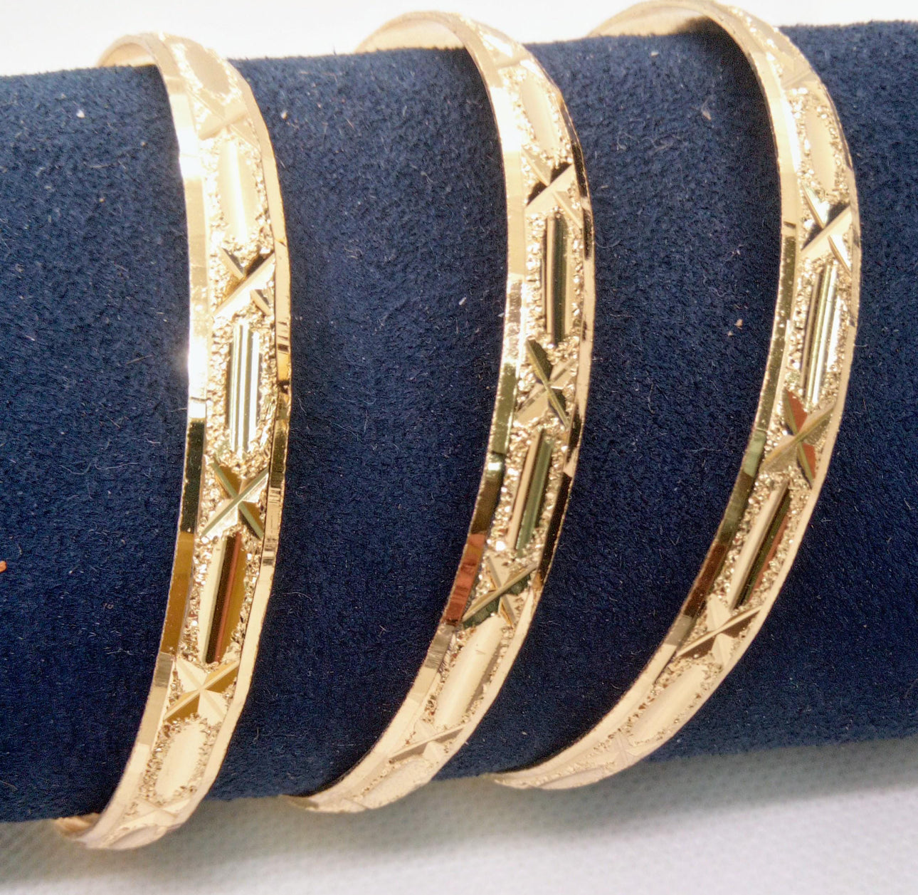 14k GOLD BANGLES